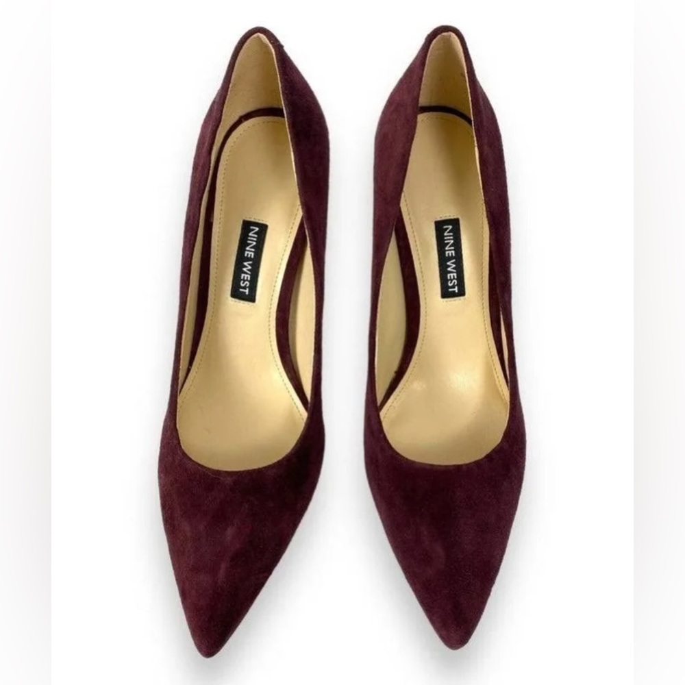 Nine Weat Ezra size 8 never worn burgundy suede. - Picture 2 of 2